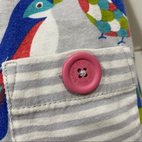 Mini Boden girls 2-3 years bird print knit dress - Picture 5 of 7